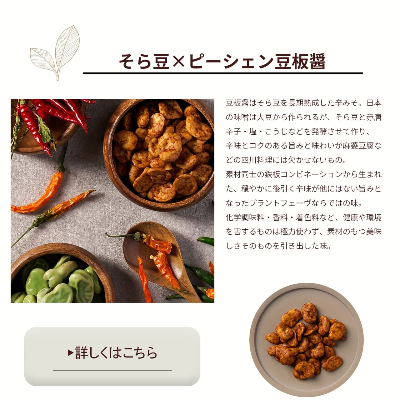 そら豆×ピーシェン豆板醤